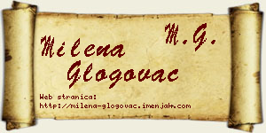 Milena Glogovac vizit kartica